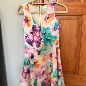Floral Watercolor Dress